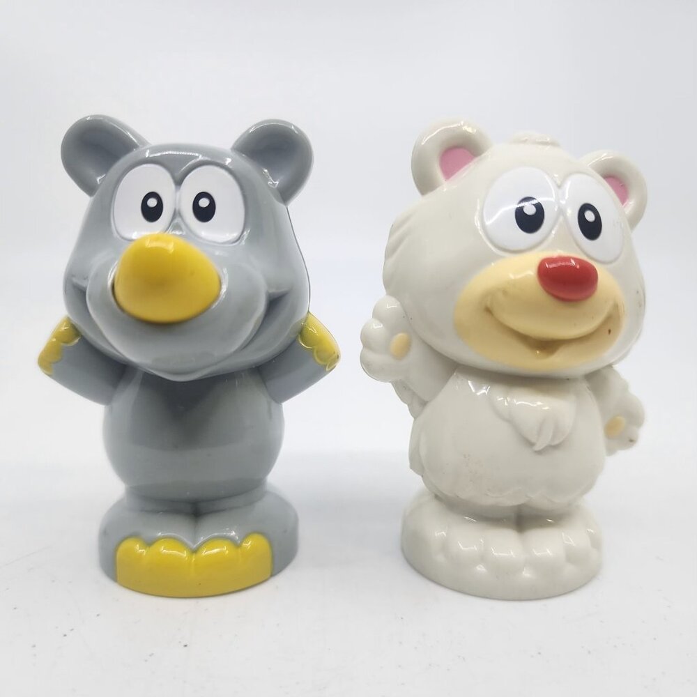 VTech Smartville Alphabet Learning Train Rhinoceros Polar Bear Figures Lot of 2